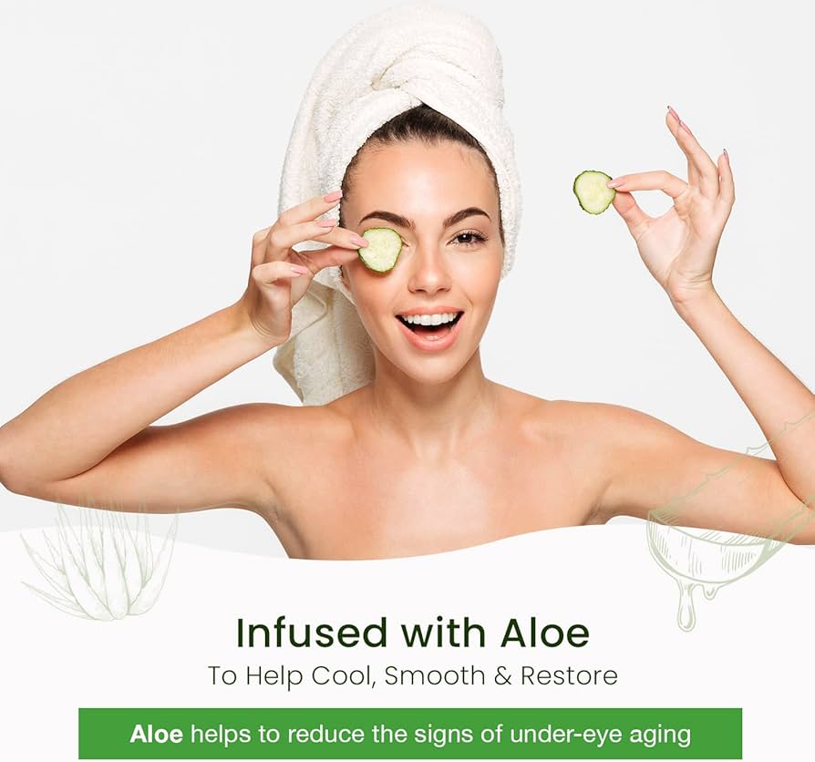 Almohadillas Nutritivas para Ojos con Pepino y Aloe Cucumber Nourishing Under Eye Pads NATURAL CHEMIST - 5 Pares