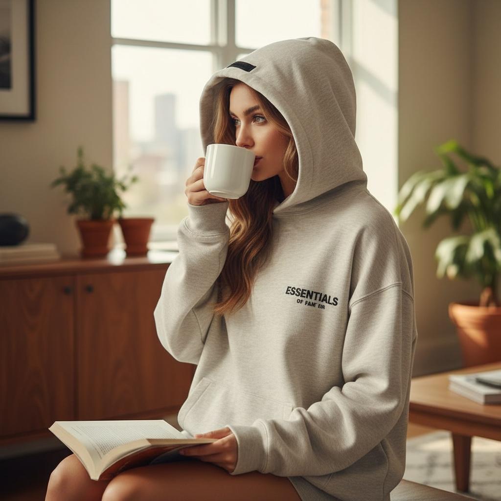 Sudadera Fear of God Essentials - Beige Oatmeal