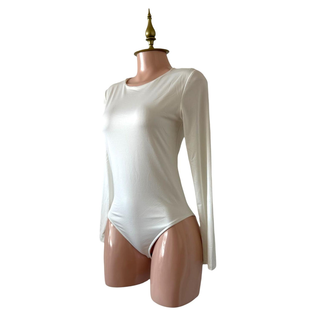 Body Blanco de Manga Larga Básico Esencial CCP - Talla G