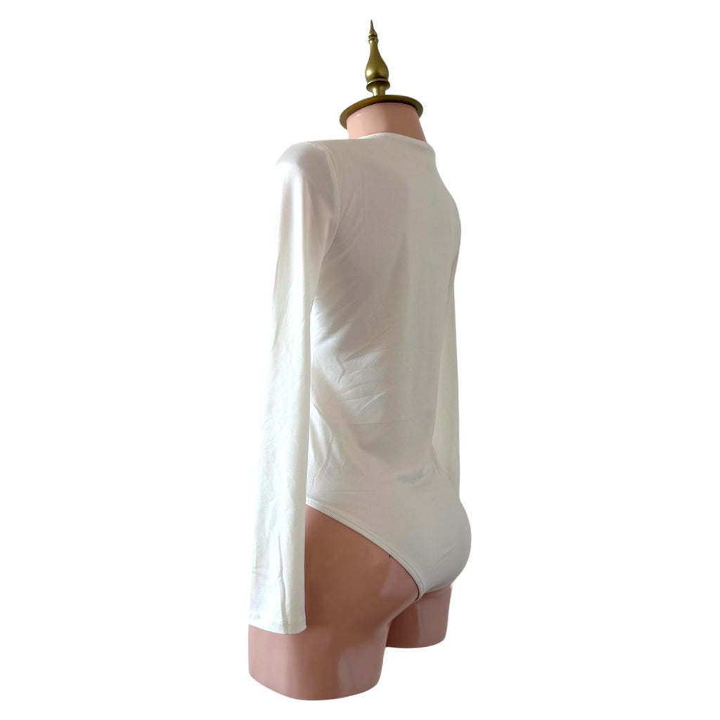 Body Blanco de Manga Larga Básico Esencial CCP - Talla G