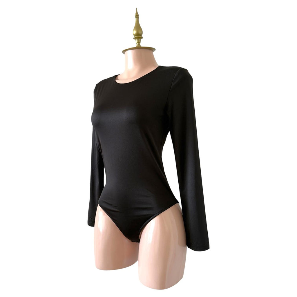 Body Negro de Manga Larga Básico Esencial CCP - Talla G