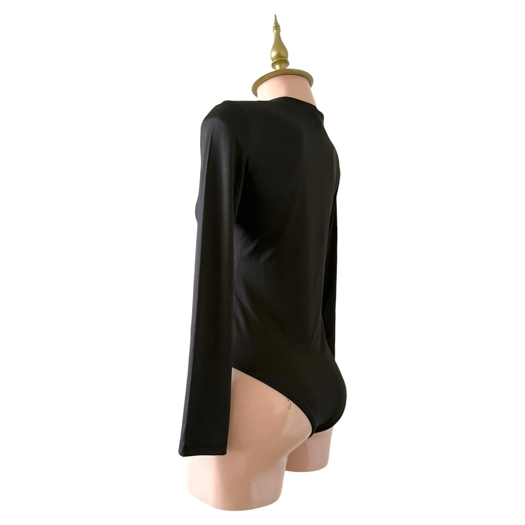 Body Negro de Manga Larga Básico Esencial CCP - Talla G