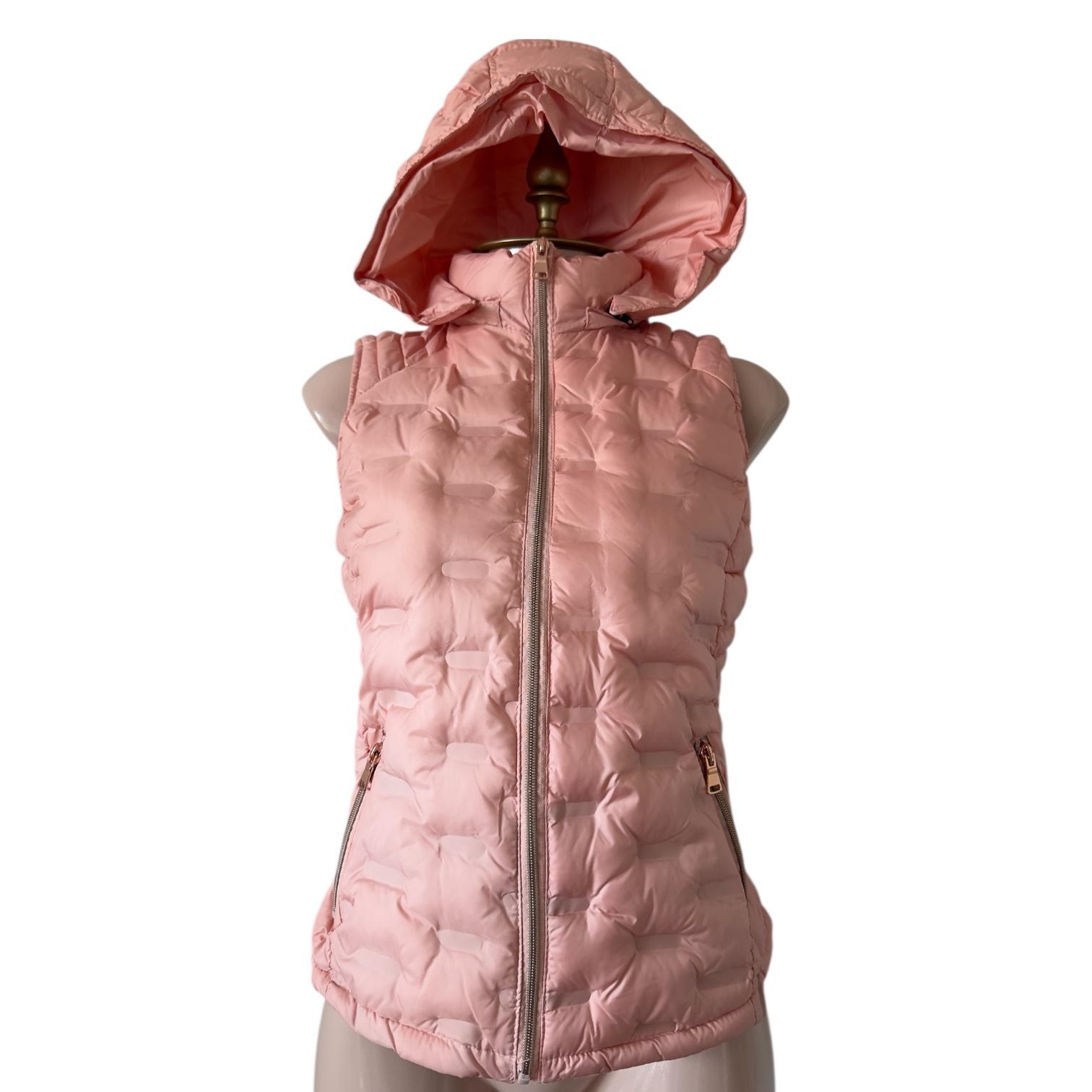 Chaleco Acolchado Durazno con Capucha y Bolsillos Casual FOREVER 21 - Talla S