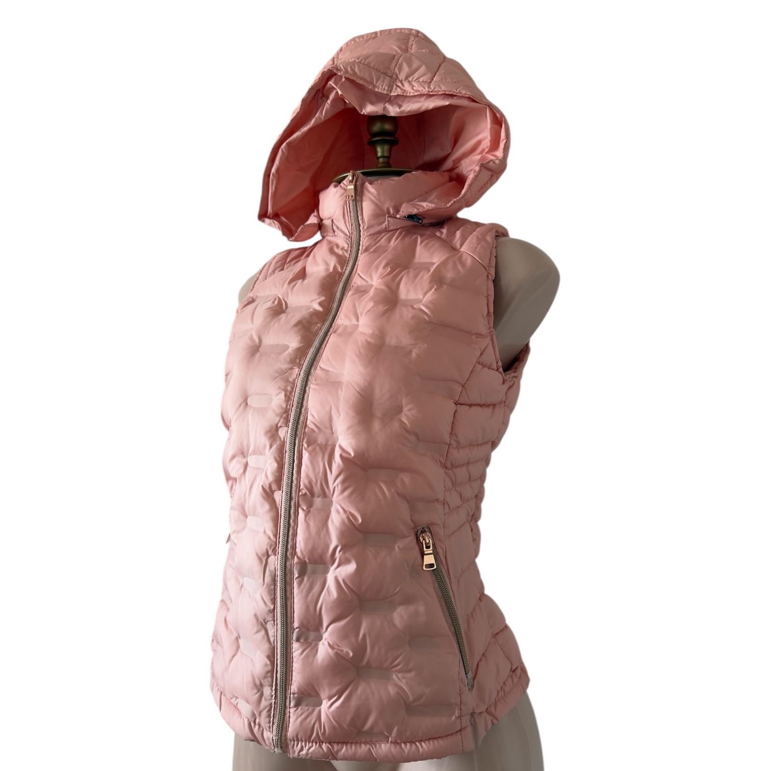 Chaleco Acolchado Durazno con Capucha y Bolsillos Casual FOREVER 21 - Talla S