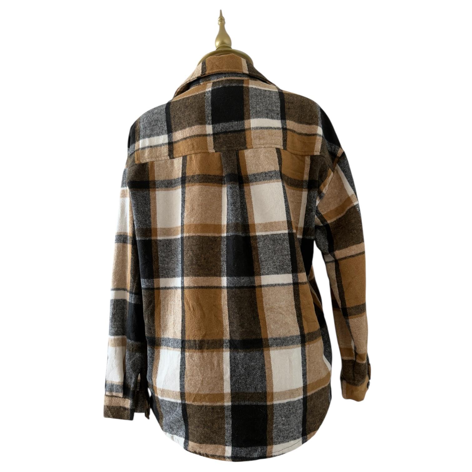 Camisa Oversize a Cuadros de Franela - Estilo Oversize