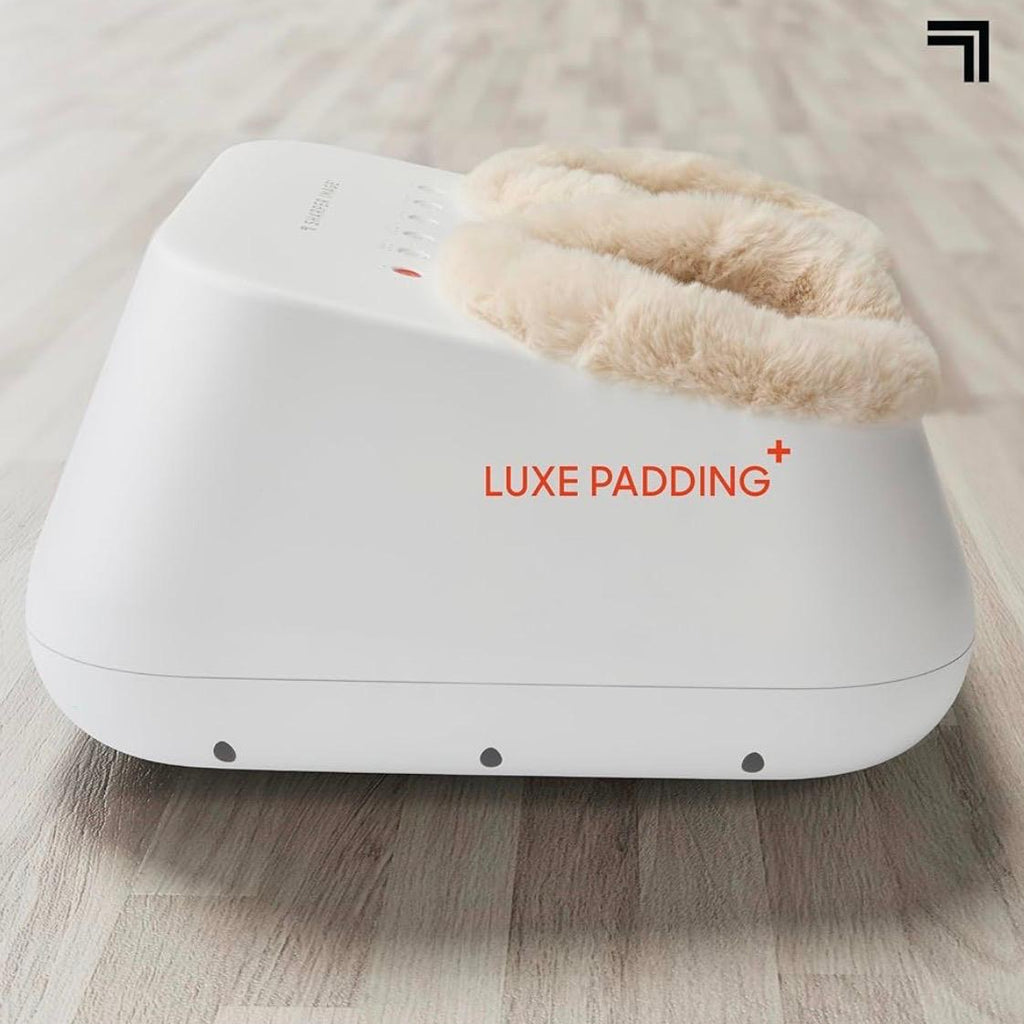 Masajeador de Pies Shiatsu Relax Luxe con Calor y Compresión SHARPER IMAGE Blanco