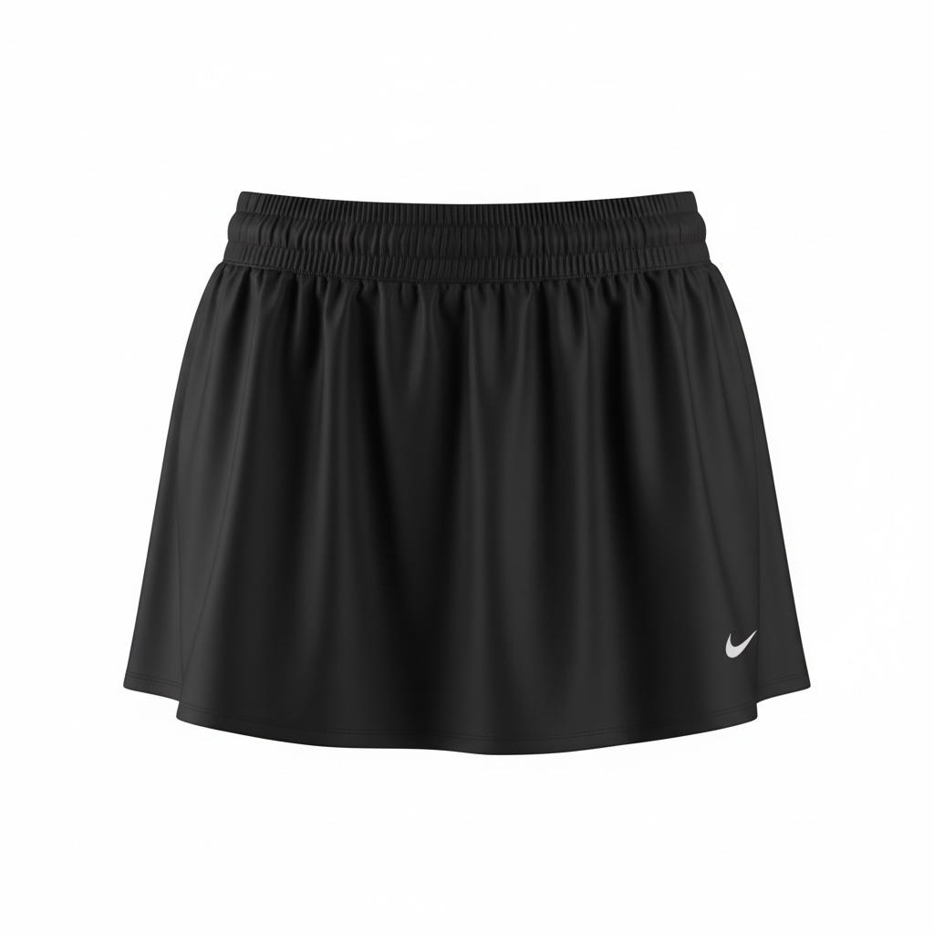 Falda-Short Deportivo Nike One Dri-FIT Ultra Skirt Negro con Short Integrado y Tecnología Dri-FIT - Talla S