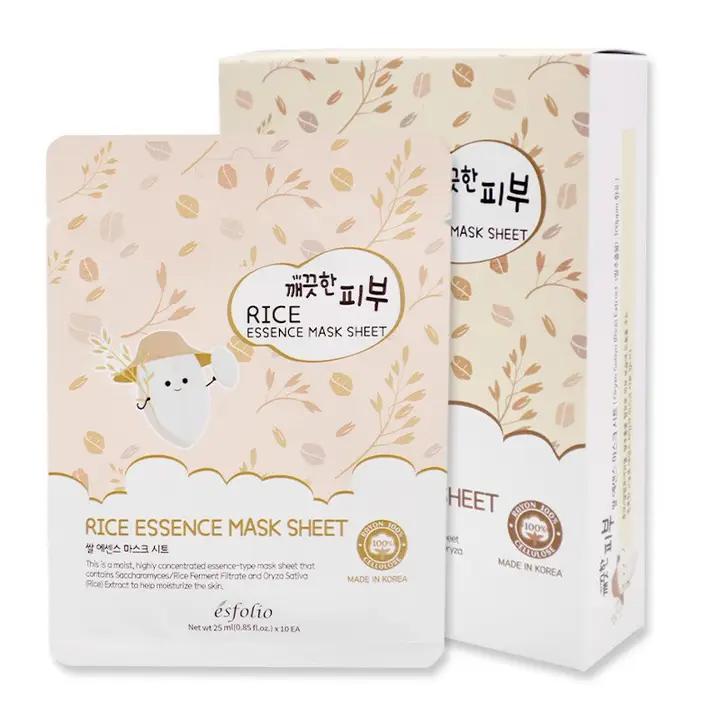 Mascarilla Facial de Arroz con Extracto de Arroz Fermentado Rice Essence Mask Sheet ESFOLIO - 1 Mascarilla